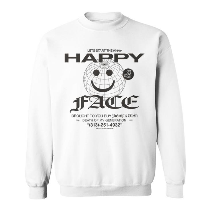 Happy Face Globe Sweatshirt