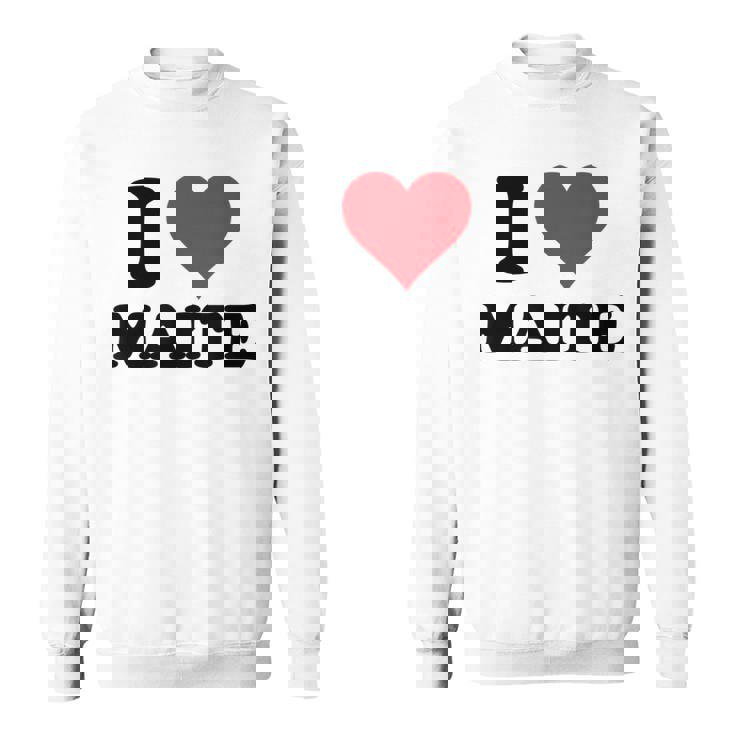 I Heart Maite First Name I Love Personalized Stuff Camisa de entrenamiento