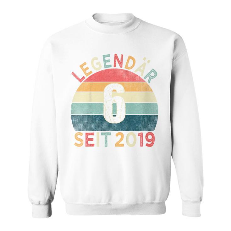 Kinder 6 Geburtstag Legendär Seit 2019 Jahrgang 6 Jahre Alt Sweatshirt