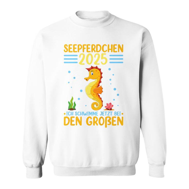 Kinder Seepferdchen 2025 Frühschwimmer Abzeichen Sweatshirt