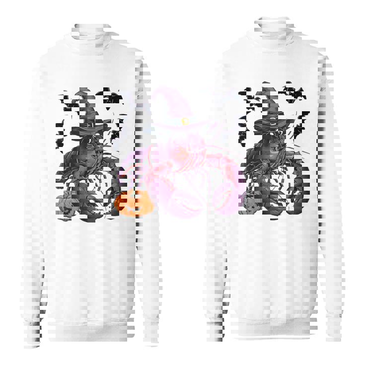 Lobster Halloween Costume Scary Pumpkin Bat Witch Sweatshirt