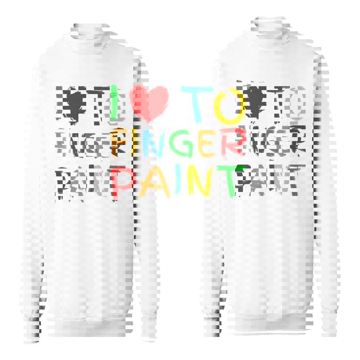 I Love To Finger Paint I Heart To Finger Paint I'm Paint Camisa de entrenamiento