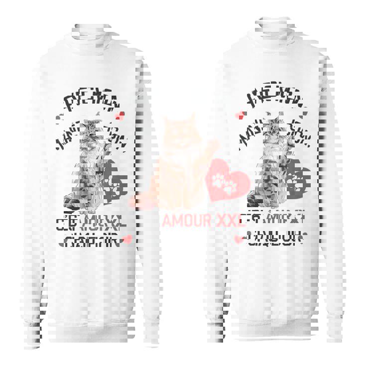 Maine Coon Cadeau Propriétaire Maine Coon Humour Chat Mignon Sweater e