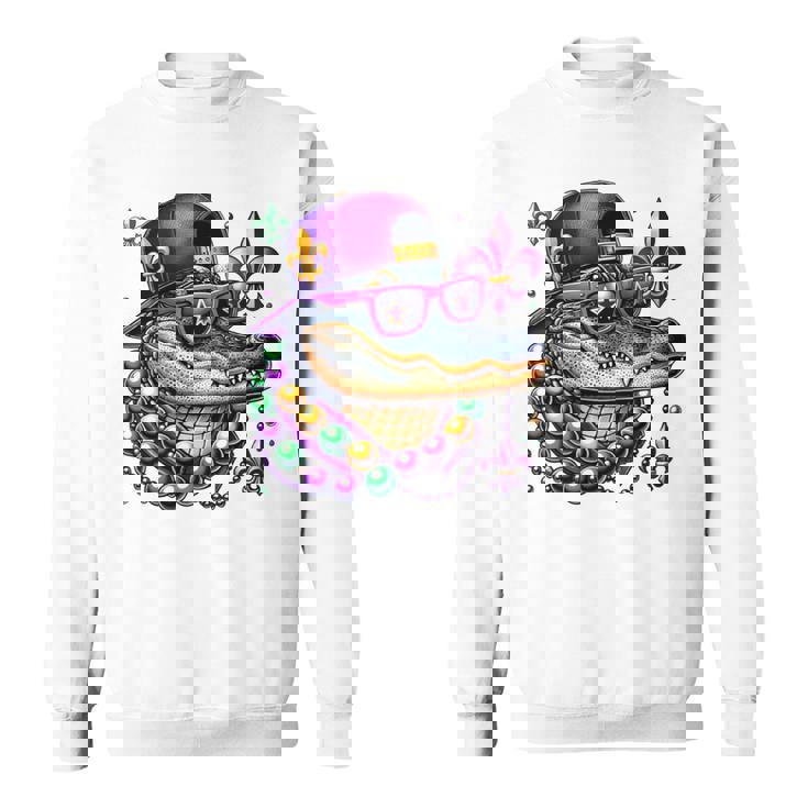 Mardi Gras Alligator Boys Mardi Gras Sweatshirt