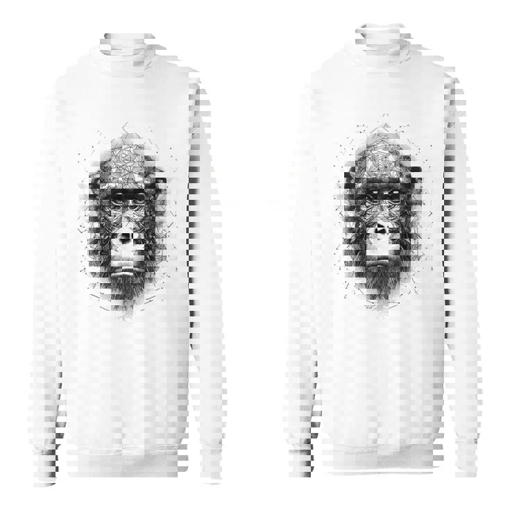 Mono Animal Zoológico Arte Mono Camisa de entrenamiento