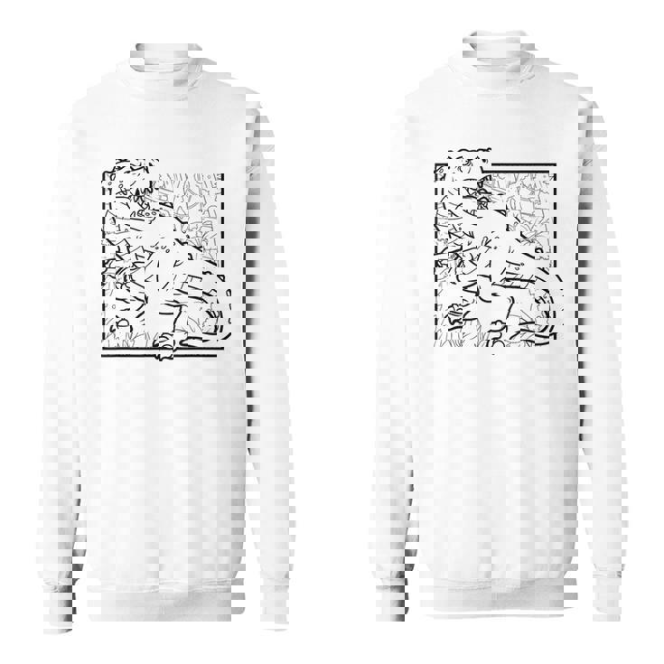 Motivo De Dinosaurio Para Colorear Y Pintar Para Niños Camisa de entrenamiento