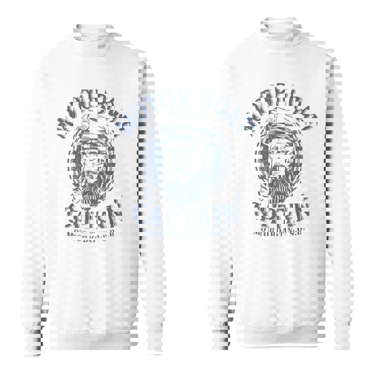Motor Boat Captain Pontoon Boating Motor Boatin Lake Sweatshirt