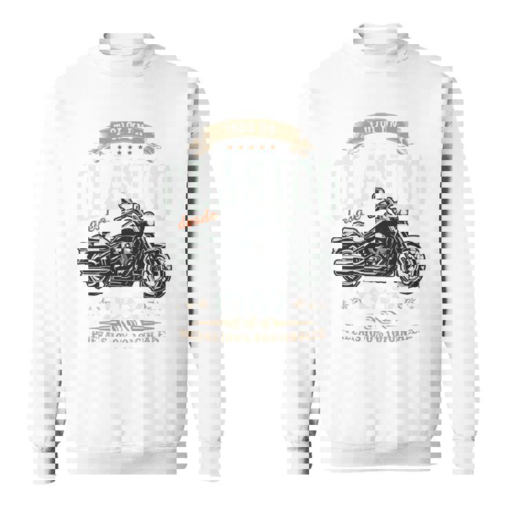 Nacido En 1967 58 Años Cumpleaños Moto Biker Hombre Motero Manga Larga Camisa de entrenamiento