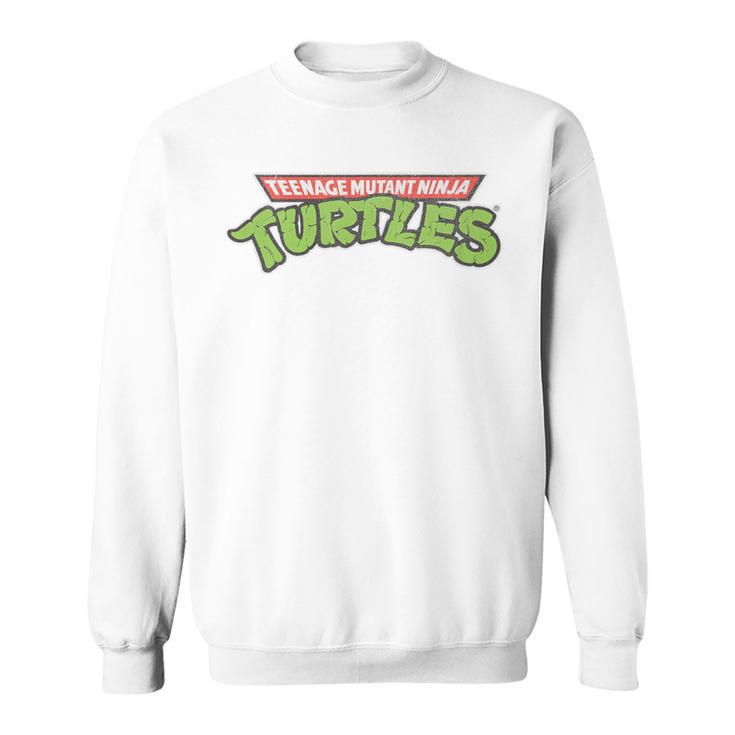 Nage Mutant Ninja Turtles Retro Logo Blue Sweatshirt