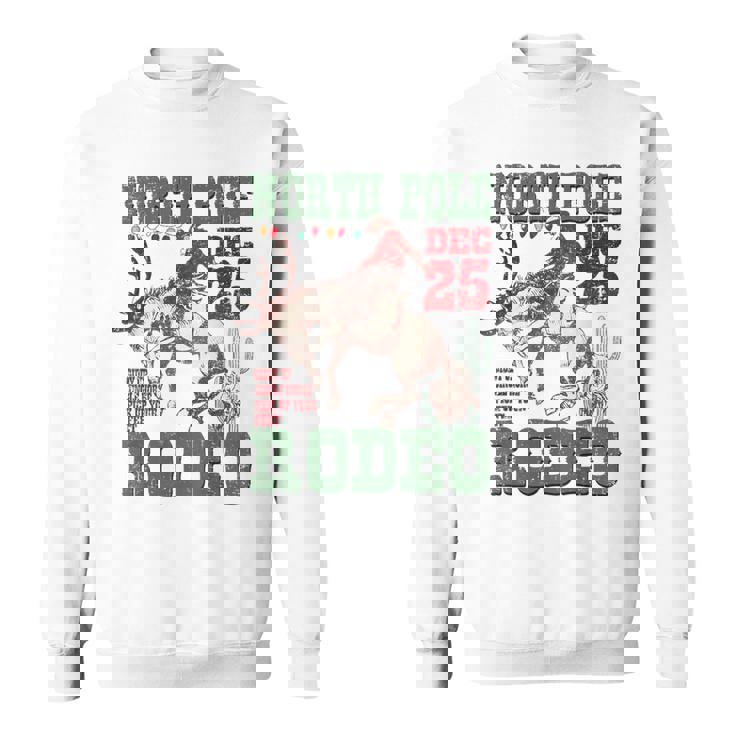 North Pole Rodeo Cowboy Santa Country Christmas Sweatshirt