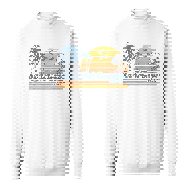 Playa Del Carmen Mexico Beach Summer Vacation Vintage Retro Sweatshirt