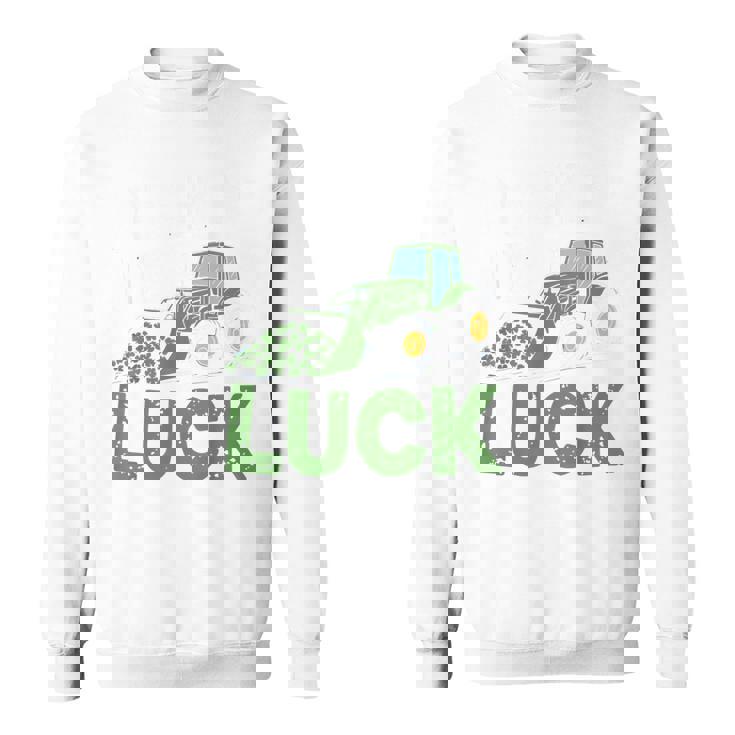 Pushing My Luck Tractor St Patrick Day Toddler Boy Men Sweatshirt