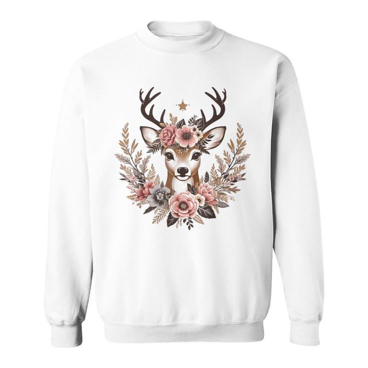 Reh Damen Reh Kostüm Kinder Carnival Reindeer Sweatshirt