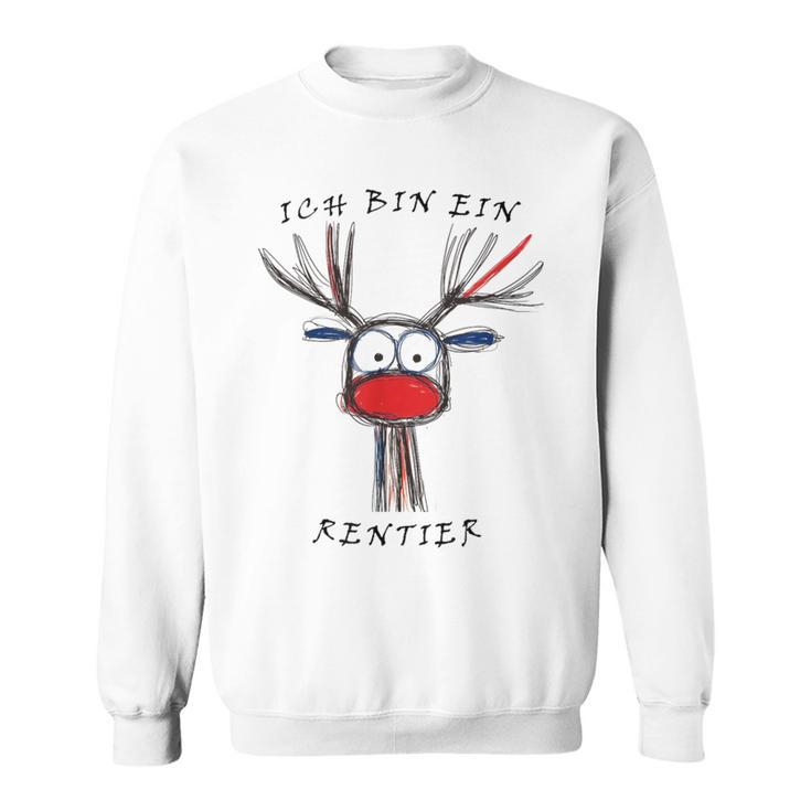 I Am A Reindeer Fun Christmas Gray Sweatshirt