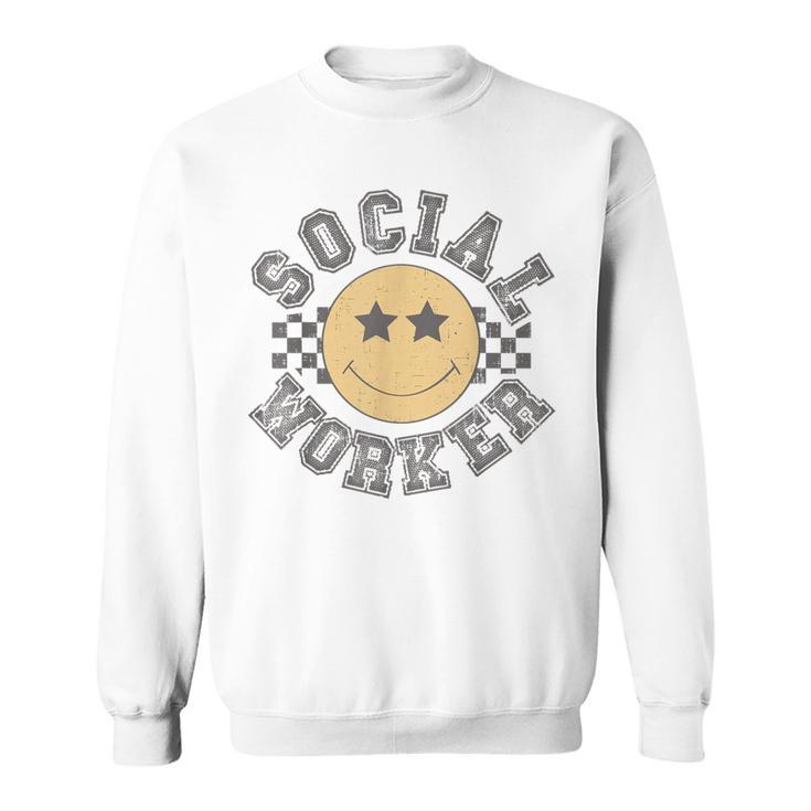 Retro Social Worker Caseworker Public Servant Social Work Sweatshirt