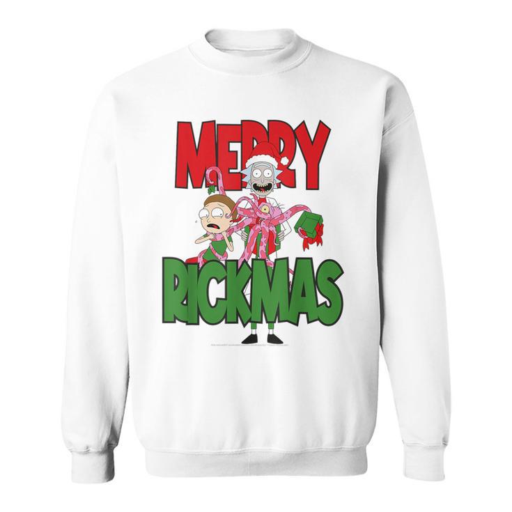 Rick & Morty Merry Rickmas Blue Sweatshirt