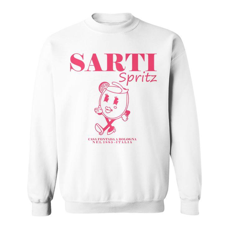 Sarti Spritz Cocktail Back Print Italiano Originale Sweatshirt