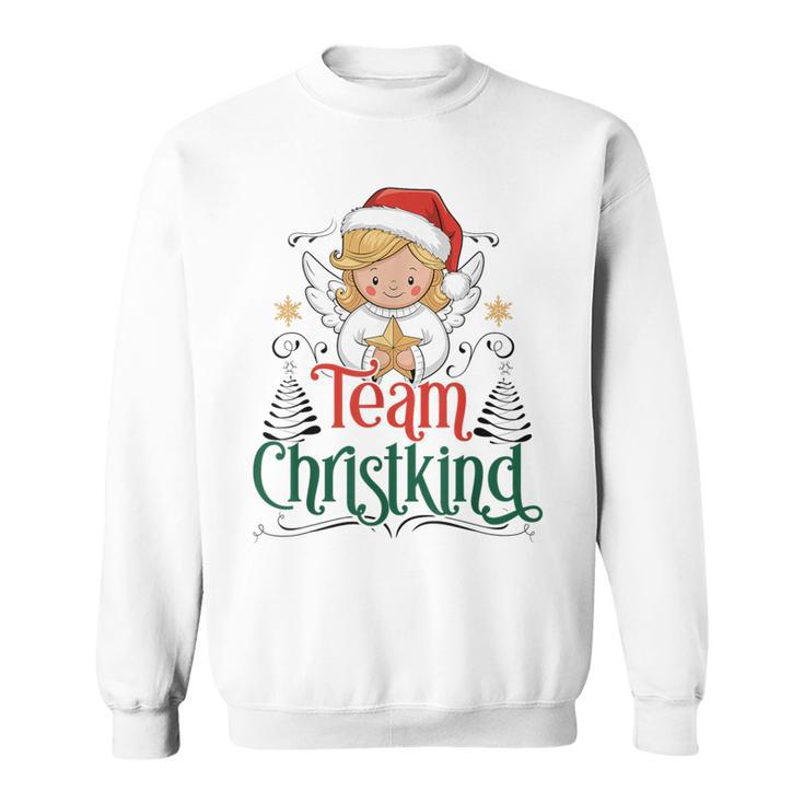 Team Christkind Christmas Eve Family Costume Sweatshirt