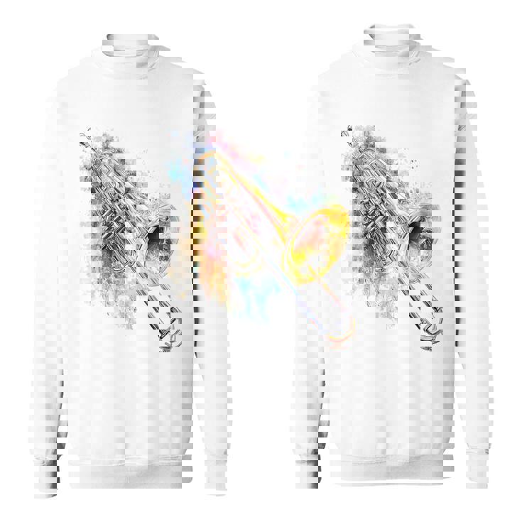 Trombone Instrument De Musique Motif Trombone Sweater e