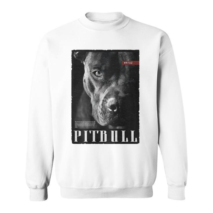 Wild Dog Terrier Bulldog Dog Owner Backprint Pitbull Sweatshirt