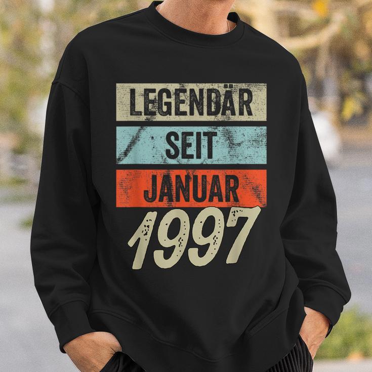 25Th Birthday Man 25 Years Legendary Since January 1997 Sweatshirt Geschenke für Ihn