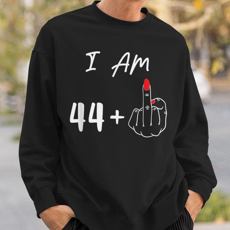 I Am 44 Plus 1 Middle Finger For A 45Th Birthday Sweatshirt Geschenke für Ihn