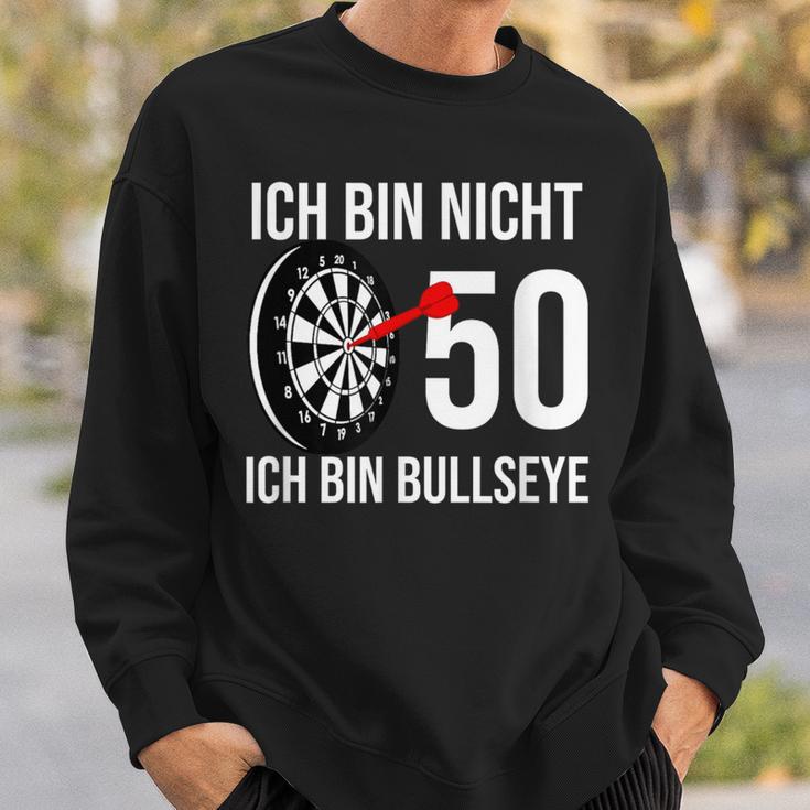 50 Geburtstag Dart Ich Bin Nicht 50 Ich Bin Bullseye Sweatshirt Geschenke für Ihn