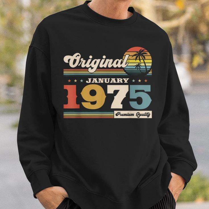 50Th Birthday Man Januaryintage 1975 Sweatshirt Geschenke für Ihn