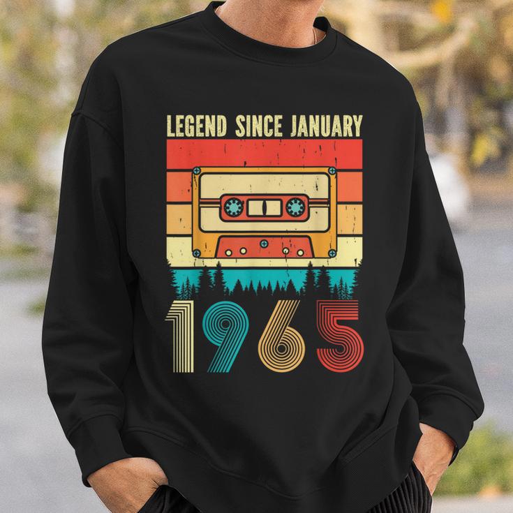 60 Years Old Legend Since January 1965 60Th Birthday Sweatshirt Geschenke für Ihn