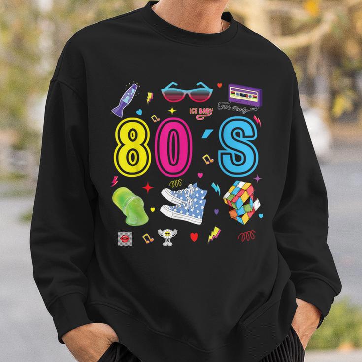 80S Theme Party 80S Costume I Love The 80S Sweatshirt Geschenke für Ihn