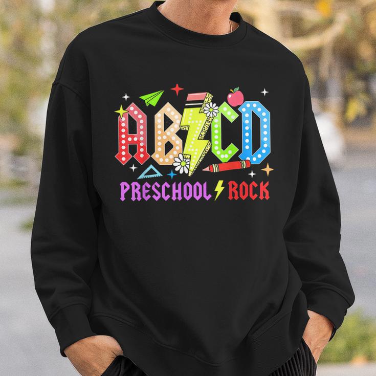 Abcd Preescolar Rocks Lápiz Rayo Maestros Rock Boys Camisa de entrenamiento Regalos para él