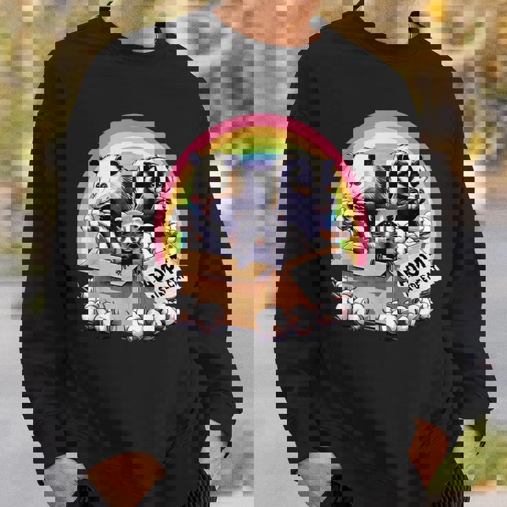 Adopt A Street Cat Opossum Raccoon Skunk Vintage Sweatshirt Gifts for Him