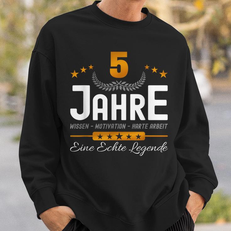 Anniversary 5 Years Company Service Anniversary Office Jokes Anniversary Sweatshirt Geschenke für Ihn