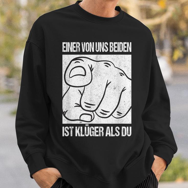 Aon Us Beiden Ist Klüger Als Du Ironie Statement Fun Sweatshirt Geschenke für Ihn