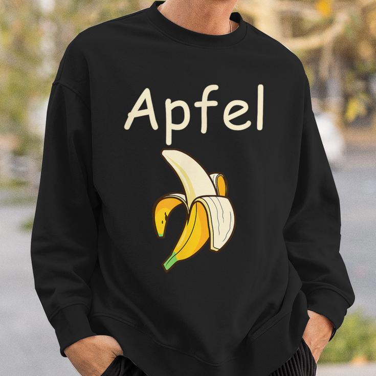 Apfel Banane Scherz Unsinn Sweatshirt Geschenke für Ihn