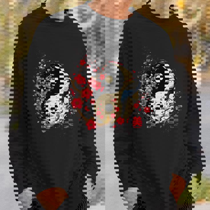 Arbre Sakura Style Yin Yang En Esthétique Sakura Ying Yang Sweater e Cadeaux pour lui