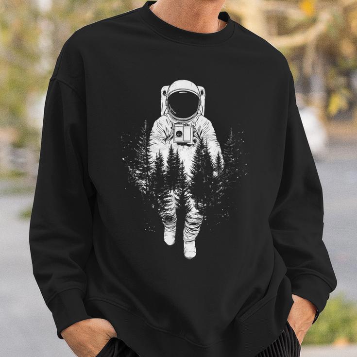 Astronaut Motiv Illustration Astronaut Sweatshirt Geschenke für Ihn