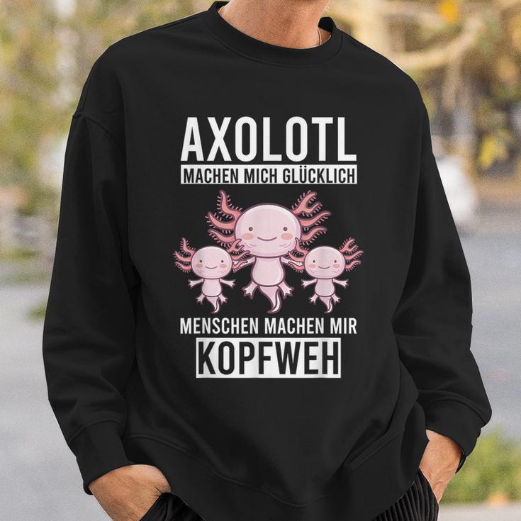 Axolotl Aquaristik Axolotlbreeder Sweatshirt Geschenke für Ihn