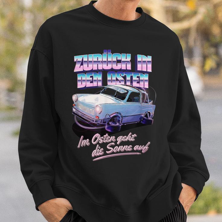 Back To The East Trabi Zeitmaschine Sweatshirt Geschenke für Ihn