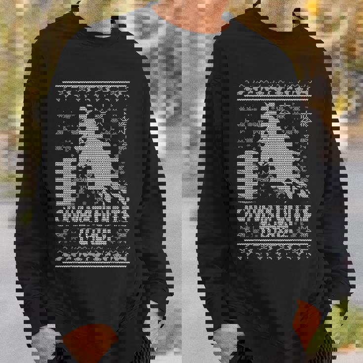 Barrel Racing Ugly Christmas Horse Race Rodeo TShirt Sweatshirt Gifts for Him