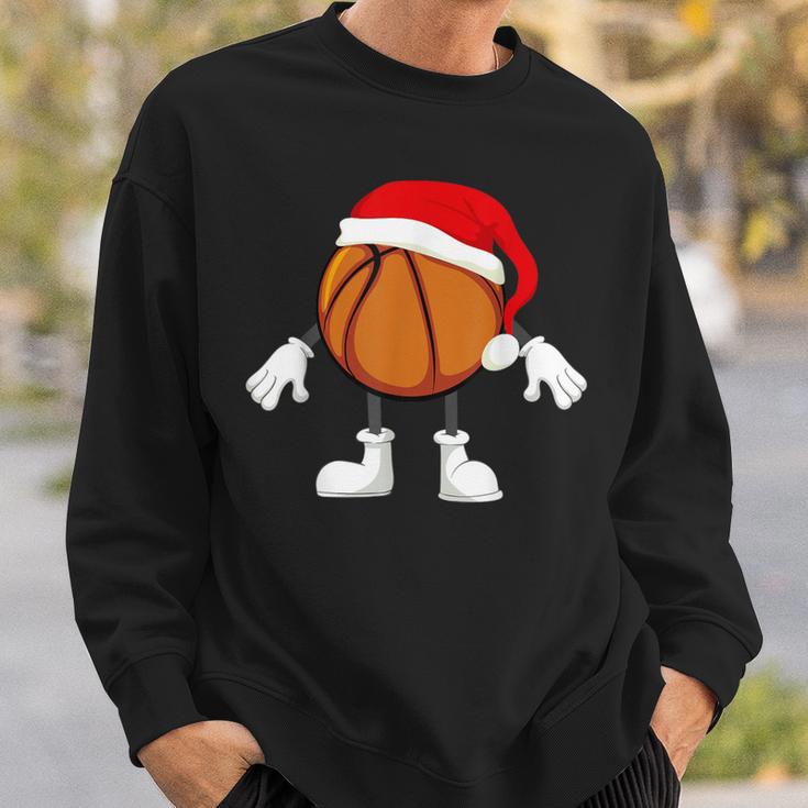 Basketball Christmas Santa Basketball Santa Sweatshirt Geschenke für Ihn