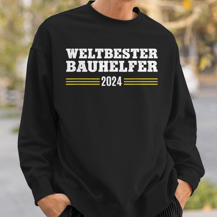 Bauhelfer 2024 Thank You Construction Worker Construction Craftsman Construction Site Sweatshirt Geschenke für Ihn