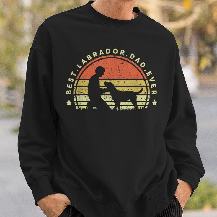 Best Labrador Dad EverDog Dad Love Retro Sweatshirt Geschenke für Ihn