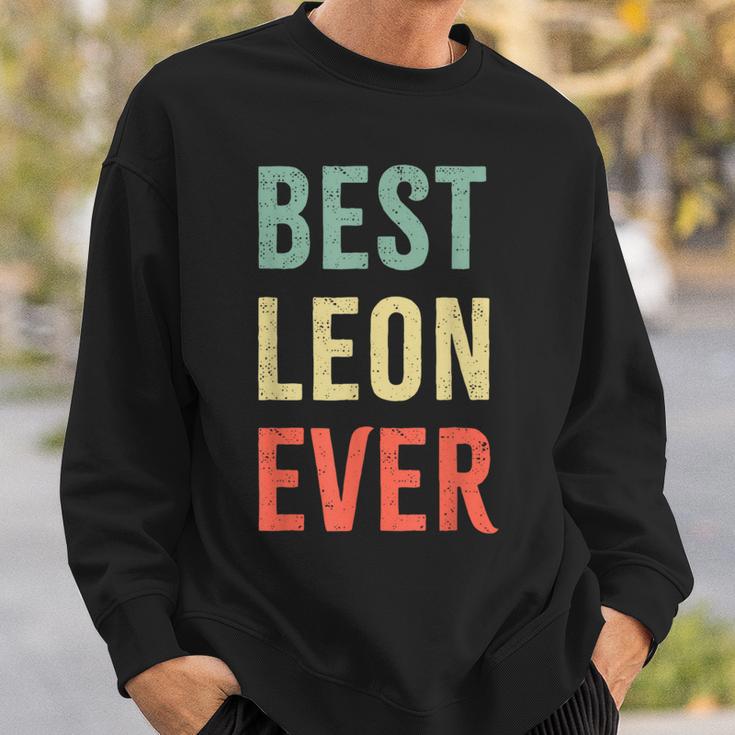 Best Leon Ever First Name Sweatshirt Geschenke für Ihn