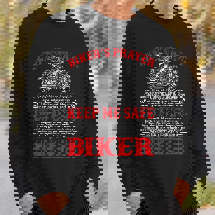 Biker's Prayer Vintage Motorcycle Biker Biking Motorcycling Sweatshirt Gifts for Him
