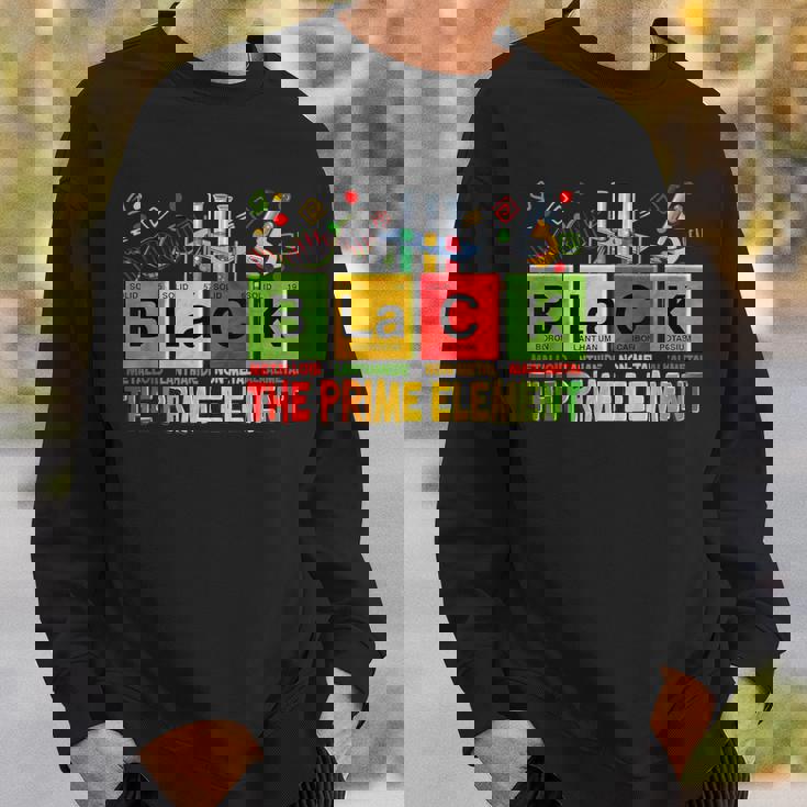 Black Prime Element Black History Month Periodic Table Sweatshirt Gifts for Him
