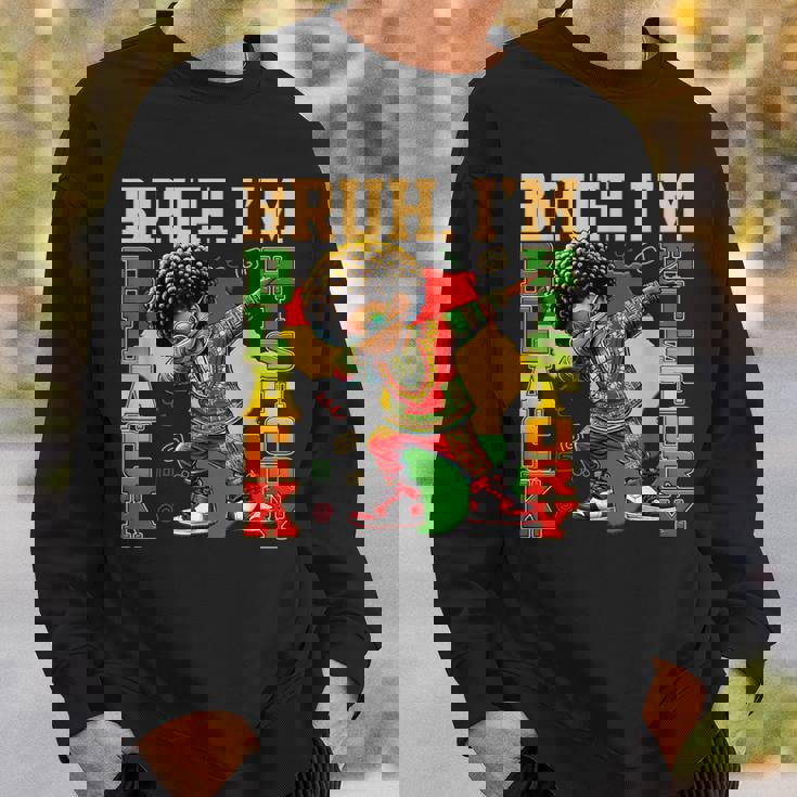 I Am Black History Dabbing Afro Boy Black History Month Sweatshirt Gifts for Him