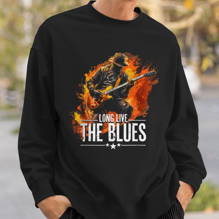 Blues Music Guitar For Guitaristsintage Sweatshirt Geschenke für Ihn