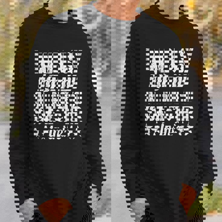 I Am Busy Right Now Can I Ignore You Some Other Time Sweatshirt Gifts for Him