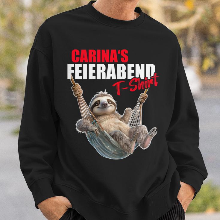 Carina Rente Feierabend Faultierorname Spruch Sweatshirt Geschenke für Ihn